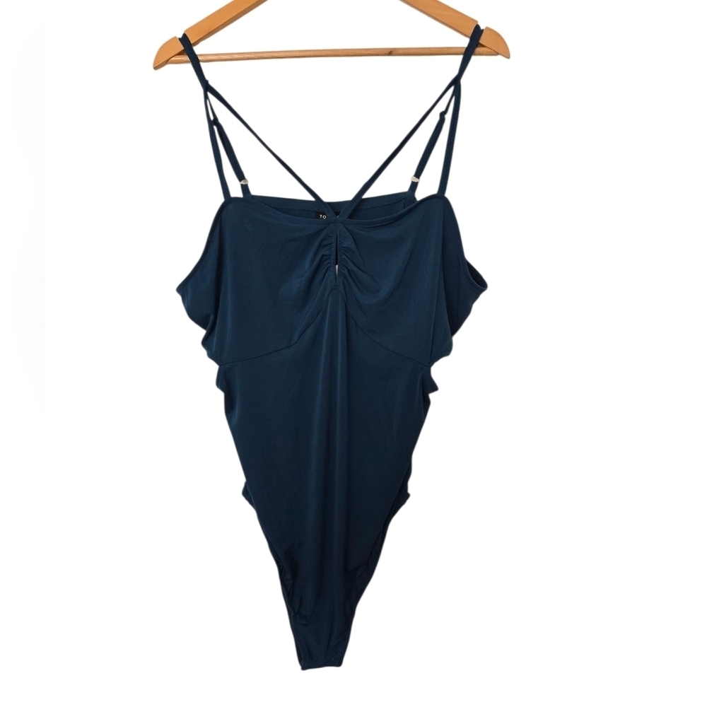 NWT Torrid Teal Cutout Bodysuit Size 2